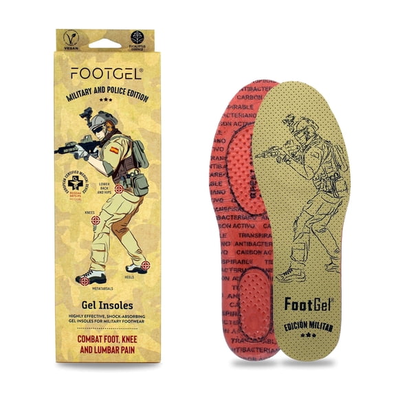 MILITARY AND POLICE INSOLES BY FOOTGEL ® EXCLUSIVE EUCALYPTUS SCENT