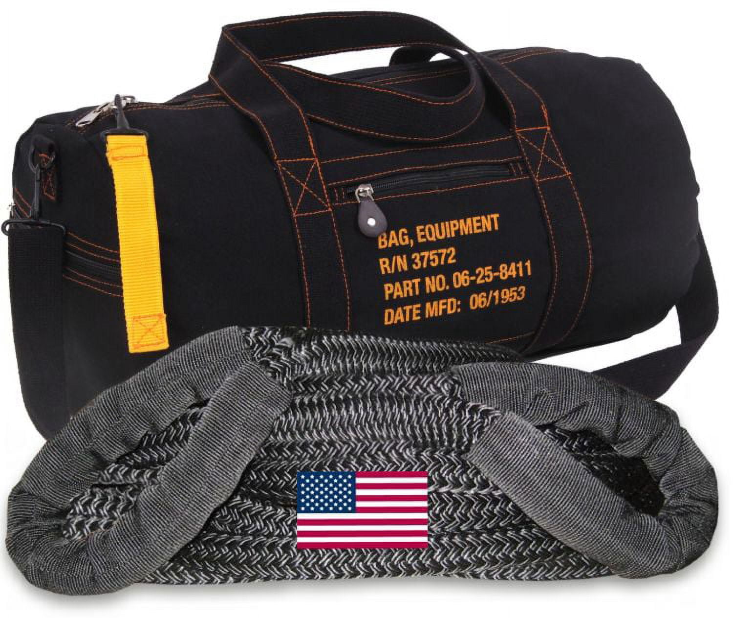 MILITARY-SERIES Kinetic Energy 4x4 Vehicle Extraction Rope - 1-1/8 inch ...