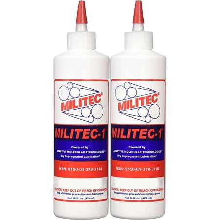 MILITEC-1 Multi-Purpose Metal Conditioner & Lubricant - Advanced Synthetic Oil for Firearms, Engines, Knives, Tools & Heavy Equipment, 2-Pack