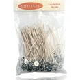 thumbnail image 1 of MILIVIXAY 100pcs 6.0inch ECO 12 Wicks for Soy Candles ,Pre-Waxed and Tabbed ECO Wicks for Soy Candles Making., 1 of 8