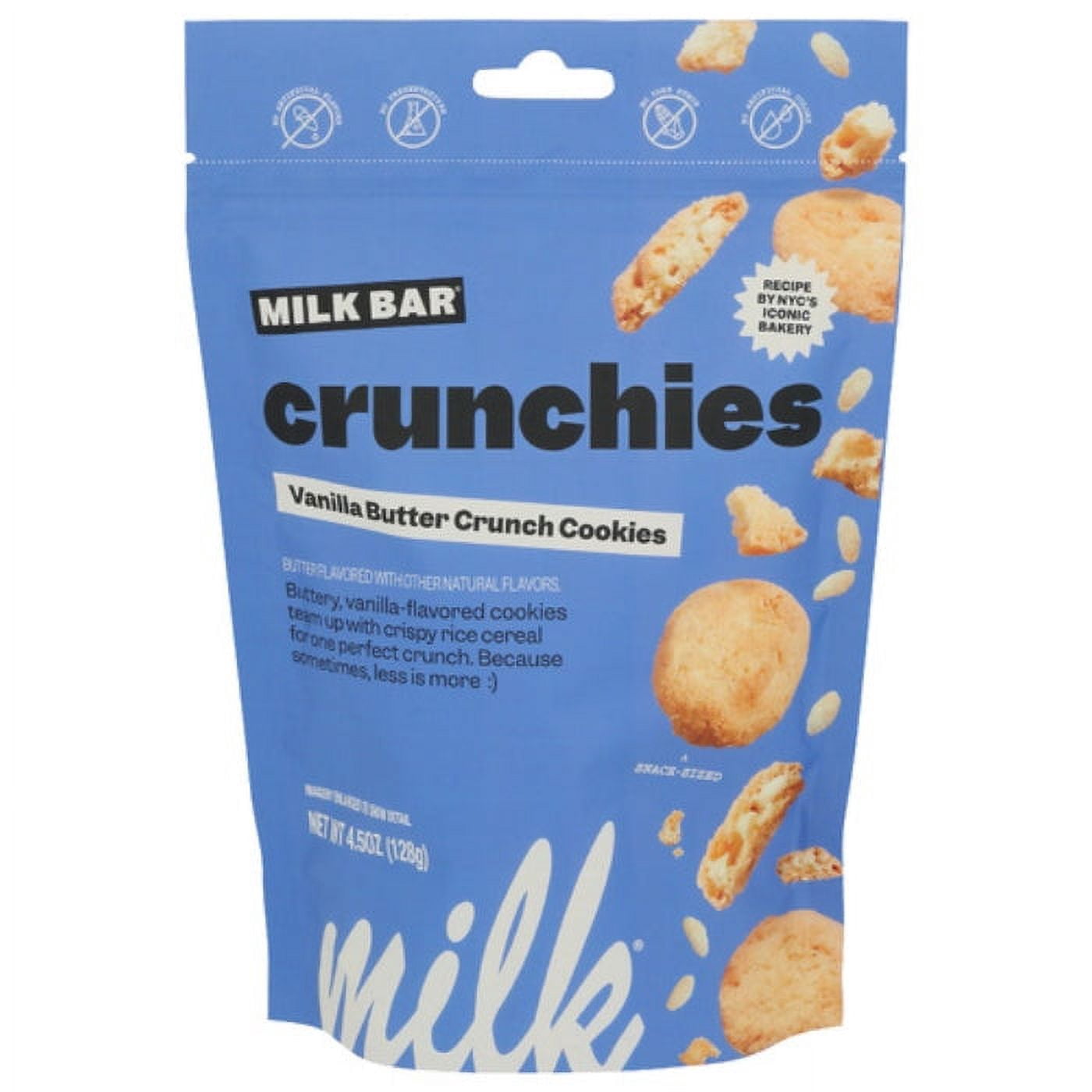 MILK BAR COOKIES VANILLA BUTTER 4.5 OZ Pack of 12