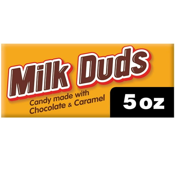 MILK DUDS Chocolate and Caramel Candy Box, 5 Oz, (Pack of 2)