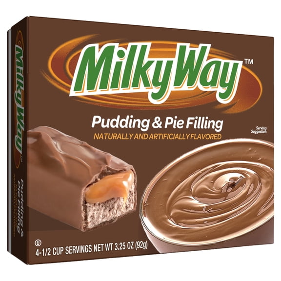 MILKY WAY, Milk Chocolate Pudding HYZ01 & Pie Filling, 3.25 oz, 4 Serving (Pack - 12)