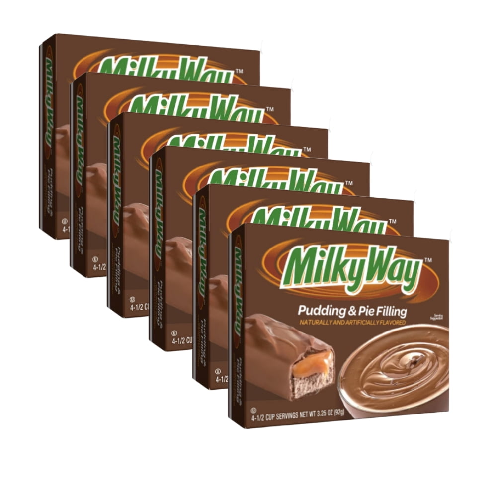 MILKY WAY Milk Chocolate Pudding & Pie Filling, 3.25 oz, Box (6