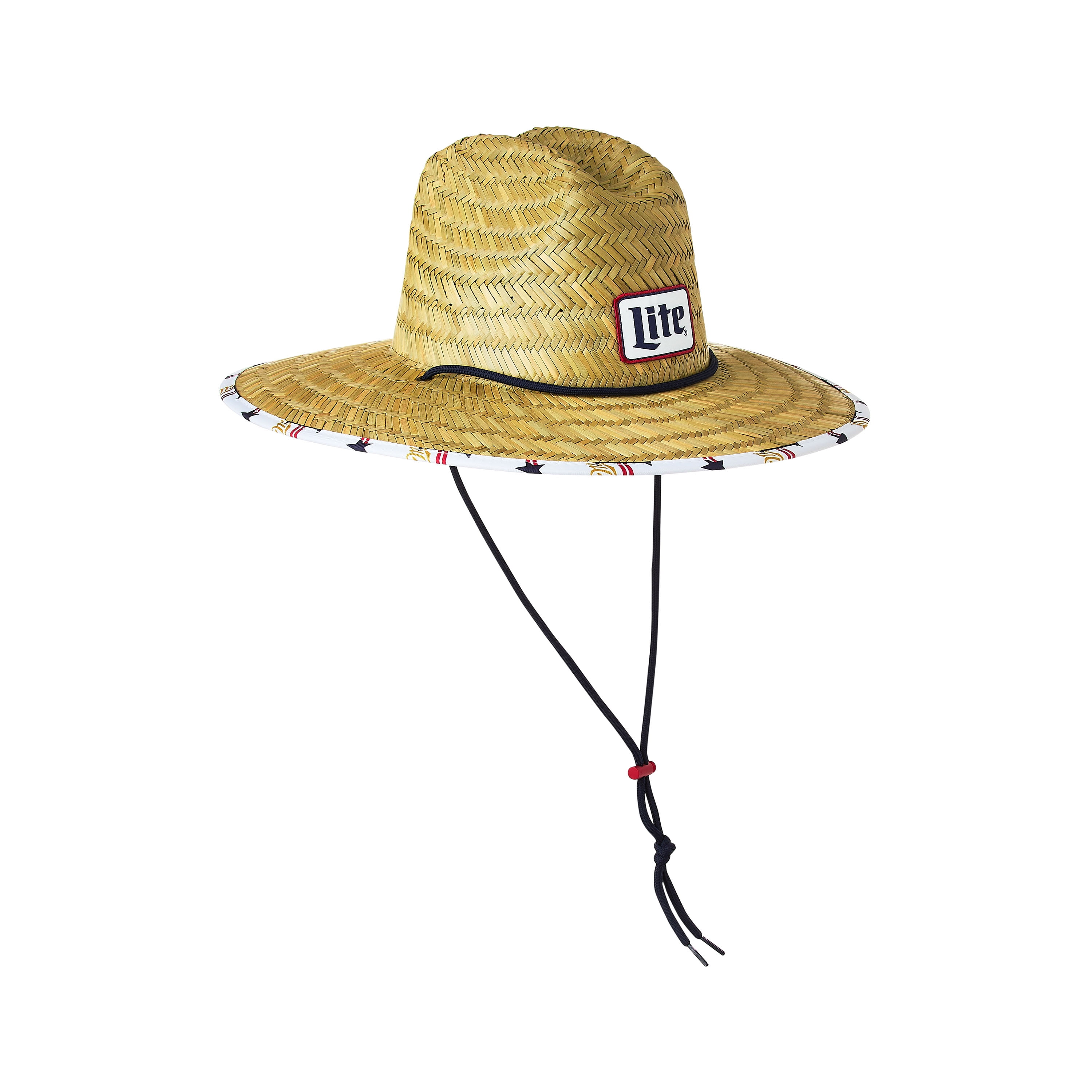 4th of July Miller Lite Straw Hat