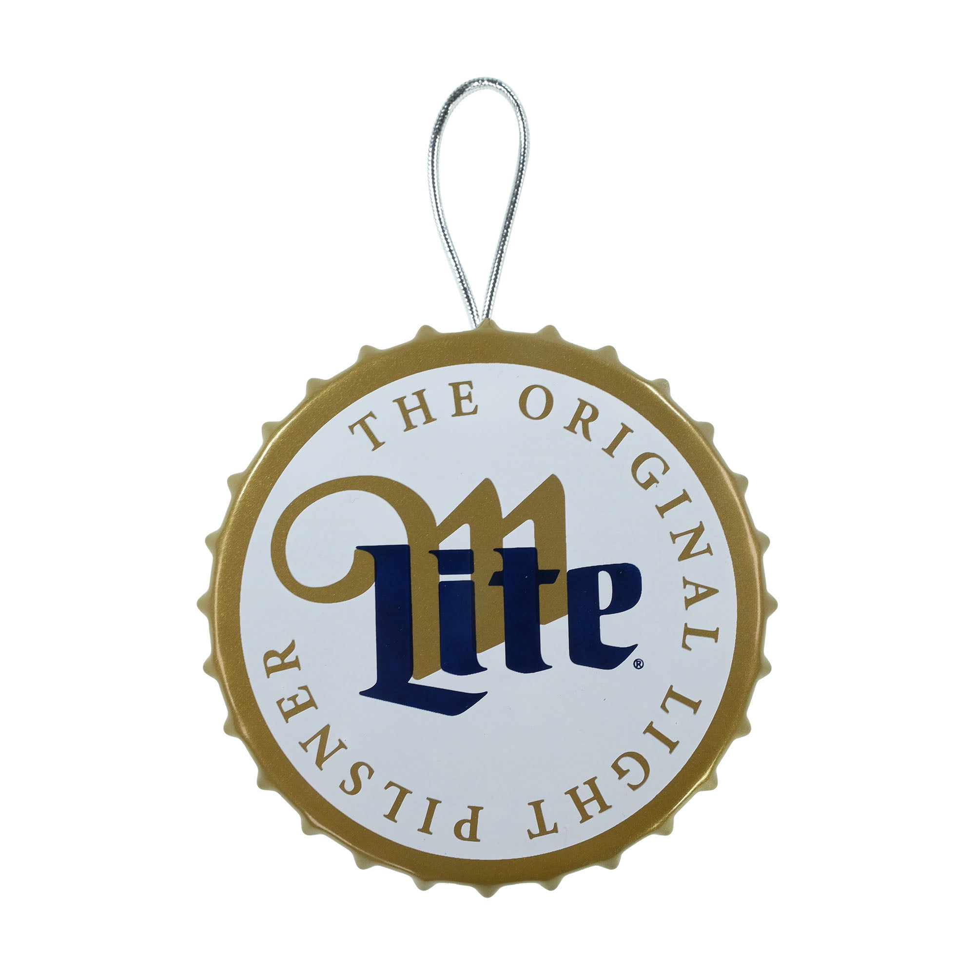 Miller Lite Metal Bottle Cap Christmas Ornament – Hanging Decoration