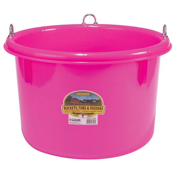 Miller Little Giant Plastic Round lon Feeder Pink, 1 Count