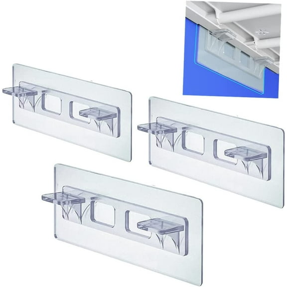 MILLIE 12Pcs Punch Free Shelf Support Pegs,No Drill Shelf Support Pegs,Self Adhesive Kitchen Cabinet Shelf Nails for Kitchen Cabinet Bookshelf Brackets Clapboard Layer