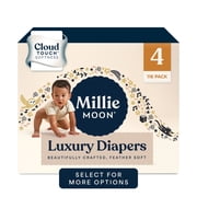 Millie Moon Luxury Diapers, Size 4, 116 Count Select for More Options