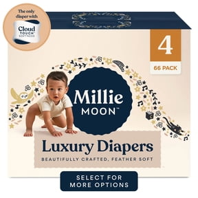 Millie Moon Luxury Diapers, Size 4, 66 Count (Select for More Options)