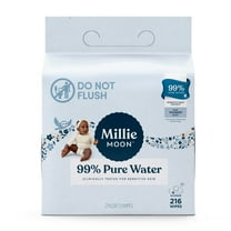 Millie Moon 99% Pure Water Baby Wipes, 216 Count (Select for More Options)