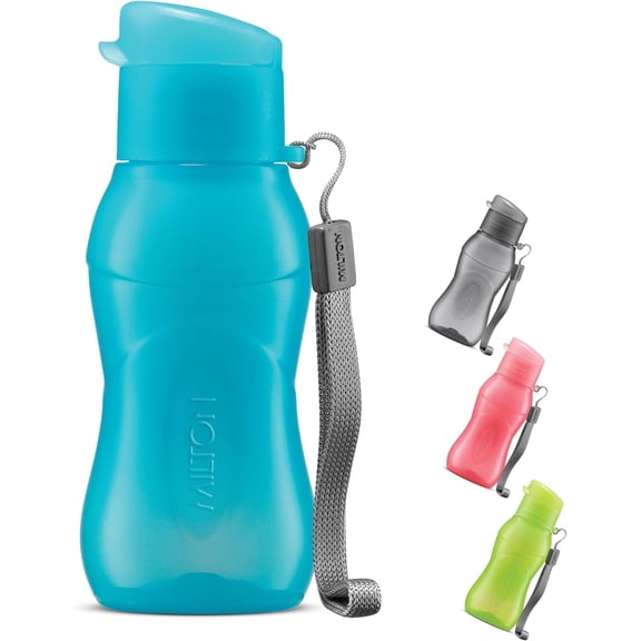 MILTON 6oz Reusable Plastic Water Bottle – 1Pcs Leakproof Travel Sports Bottle with Easy-Open Lid, BPA-Free, Durable Drink Bottle for Kids & Adults, Gym, School, Outdoor Use