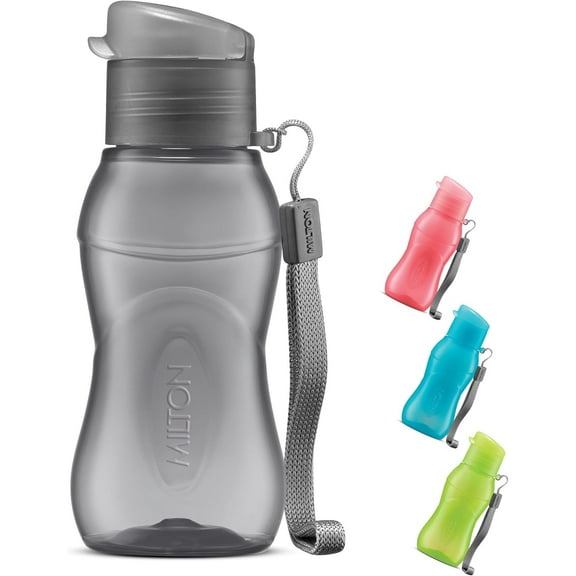 MILTON 6oz Reusable Plastic Water Bottle – 1Pcs Leakproof Travel Sports Bottle with Easy-Open Lid, BPA-Free, Durable Drink Bottle for Kids & Adults, Gym, School, Outdoor Use