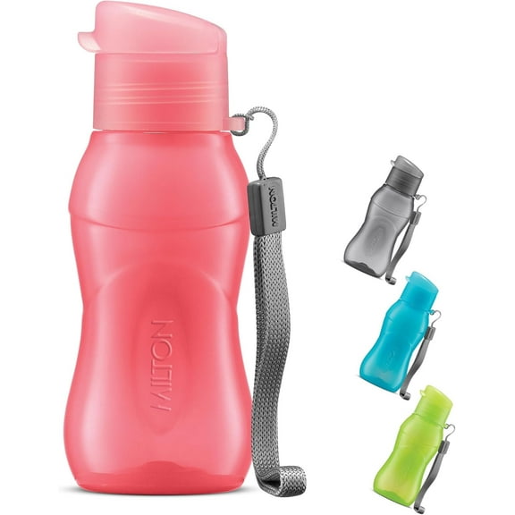 MILTON 6oz Reusable Plastic Water Bottle – 1Pcs Leakproof Travel Sports Bottle with Easy-Open Lid, BPA-Free, Durable Drink Bottle for Kids & Adults, Gym, School, Outdoor Use