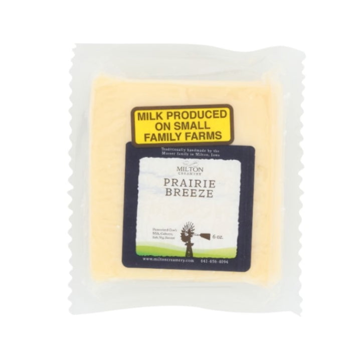 MILTON CREAMERY PRAIRIE BREEZE CHEDDAR 6 OZ Pack of 12