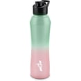 thumbnail image 1 of MILTON Comet 1000 Stainless Steel Water Bottle 980 ml, Single Walled, ISI Certified I Leak Proof Lid, Rust Proof I For School, Office, Gym I Mint Pink, 1 of 7