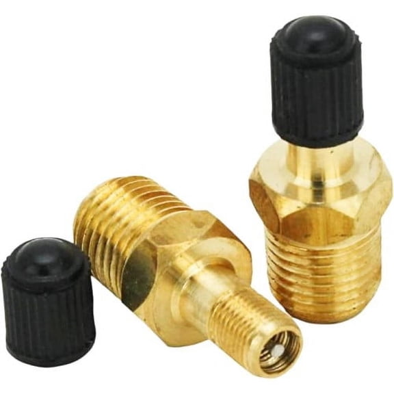 Milton S-684-4 1/4" MNPT Male Tank Valves, includes Protective Caps, 2-Pack