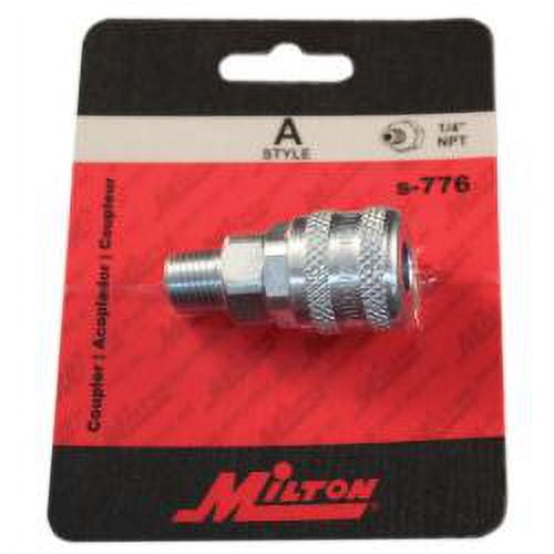 MILTON INDUSTRIES INC MALE COUPLER PLUG 1/4NPT