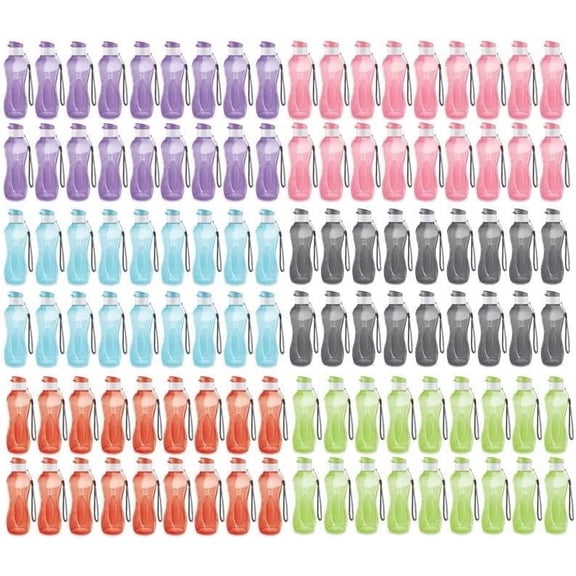 MILTON 12 oz Kids Reusable Water Bottles 108-Pack Leak‑Proof, Multicolor