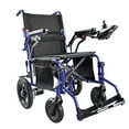 thumbnail image 1 of MILVBUSISS Giant Foldable Electric Wheelchair, 500W Motor, 330lbs Load, 20+ Miles Range, Lightweight Lithium Batteries, 360° Joystick Control, Blue, 1 of 8