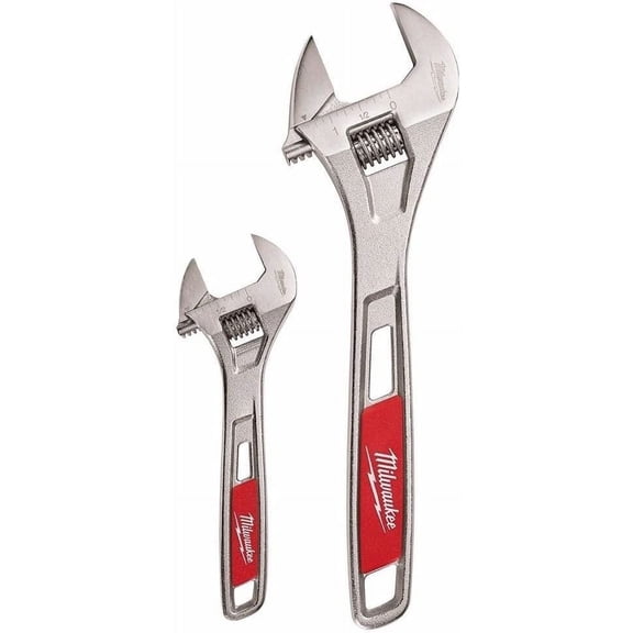 MILWAUKEE 2 PC. ADJUSTABLE WRENCH SET 6" & 10"