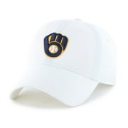 MLB Milwaukee Brewers Clean Up White Adjustable Hat