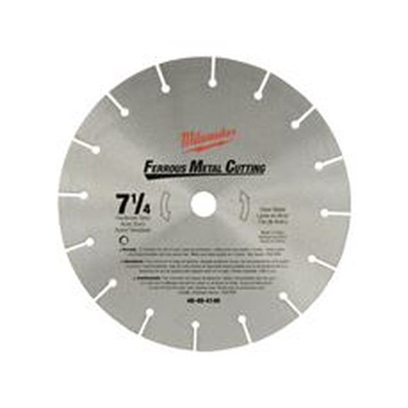 Milwaukee GIDDS2-811855 Circular Saw Blade 7-1/4" High Speed Steel Slotted Metal Cutting Saw Blade with 5/8" and Diamond Knockout Arbor
