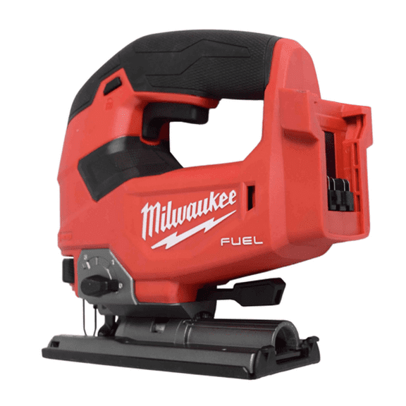 Milwaukee M18 FUEL D-Handle Jig Saw - Bare Tool (2737-20) - Cordless Brushless Power Tool with Tool-Free Adjustments, Integrated LED Light, and Dust Management