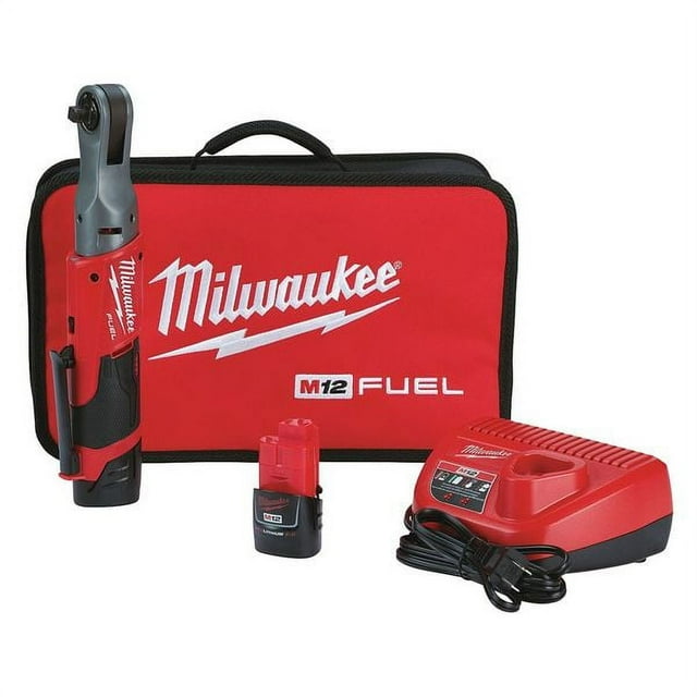 MILWAUKEE M12 FUEL 3/8" Ratchet 2 Battery Kit