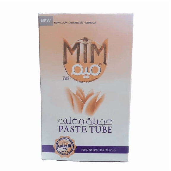MIM Hair Removal Paste 90g Tube Natural Formula for Smooth Skin - 1 Pc