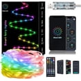 thumbnail image 1 of MIMIRGB 55ft Smart Fairy Lights with App & Remote, 150 LED Color Changing String Lights, Music Sync Mode, USB Powered for Christmas Tree, Halloween, Bedroom & Party Decor, 1 of 8