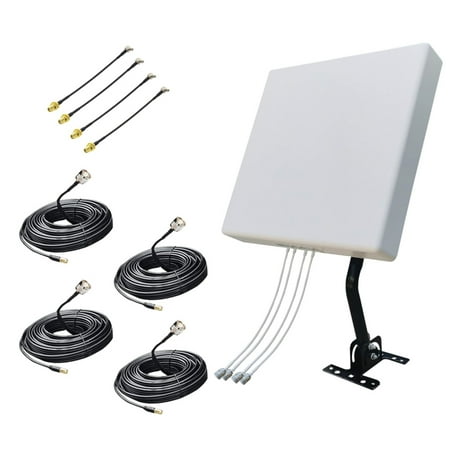 4x4 MIMO Panel Antenna Kit 600-6000MHz Outdoor Directional Antenna for 4G 5G Router