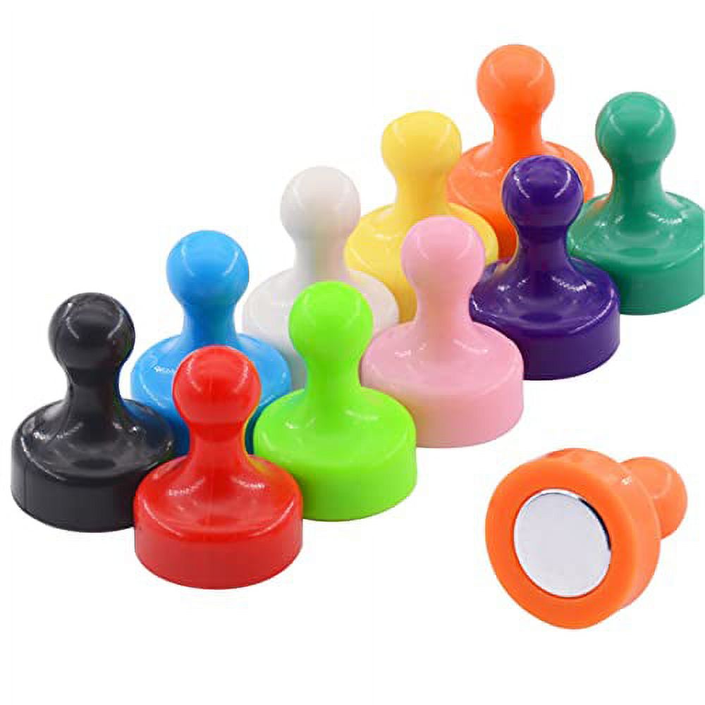 MIN CI Large Push Pin Strong for Whiteboard, 10 Colorful