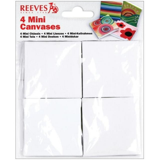 Reeves Mini Canvas, 4-Pack, 2.5" x 2.75"
