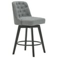 thumbnail image 1 of MINCETA Counter Stool,26" 360 Free Swivel Upholstered Bar Stool with Back-Performance Fabric in Gray, 1 of 6