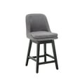 thumbnail image 1 of MINCETA Counter Stools,26" 360 Free Swivel Bar Stools,Modern Counter Height Bar Stools with Upholstered,Wooden Barstool for Kitchen Island and Counter Height,1 Pieces,Performance Fabric in Gray, 1 of 5