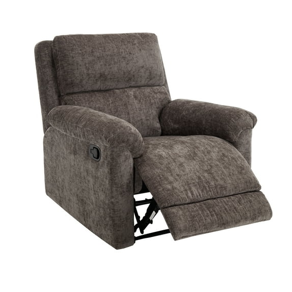 MINCETA Recliner Chairs,Modern 5" Wall Hugger Nursery Recliner with Overstuffed Arm and Back for Living Room,Chenille Velvet in Dark Gray