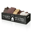 thumbnail image 1 of MINCORD S'mores Station Black Wood Snack Food Storage Container, 1 of 7