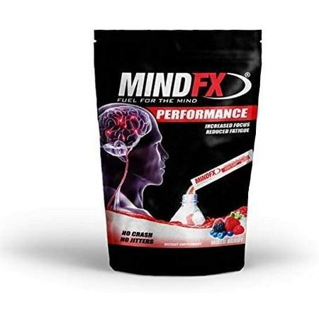MINDFX Performance Mixed Berry Flavor - Powdered drink mix. 15 Single Serving Packets