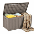 thumbnail image 1 of MINDYES 150 Gallon Deck Box, Extra Large Outdoor Storage for Patio Furniture Cushions, Pool Equipment & Garden Tools, Beige, 1 of 8
