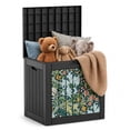 thumbnail image 1 of MINDYES 35 Gallon Deck Box, Outdoor Storage Box for Garden Piato Backyard, Garden Floral, 1 of 8