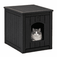 thumbnail image 1 of MINDYES 35Gal Cat House, Indoor Outdoor Weatherproof Cat Bed Stoarge Box for Garage & Courtyard, Black, 1 of 9