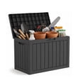 thumbnail image 1 of MINDYES 50 Gallon Deck Box, Outdoor Storage Box for Furniture, Garden Tools and Tools Storage, Black, 1 of 7