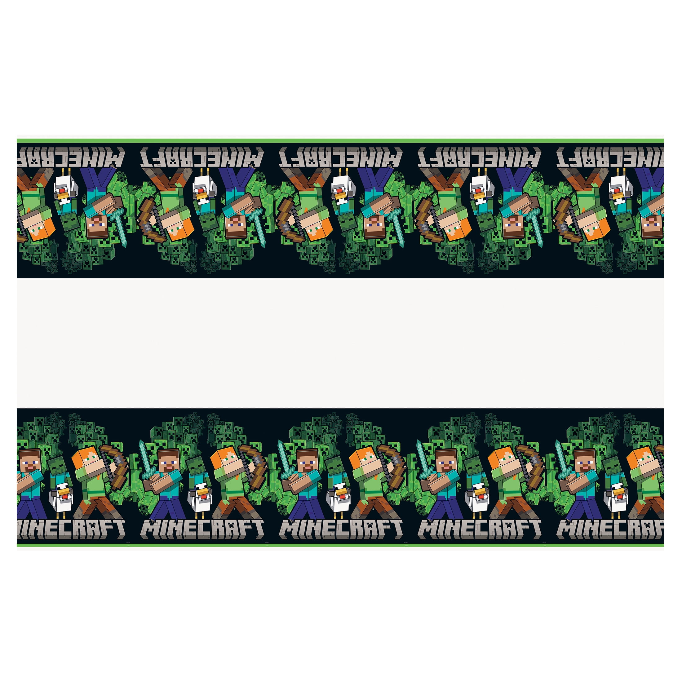 Minecraft 1 Count 54IN x 84IN Multicolor Plastic Table Cover
