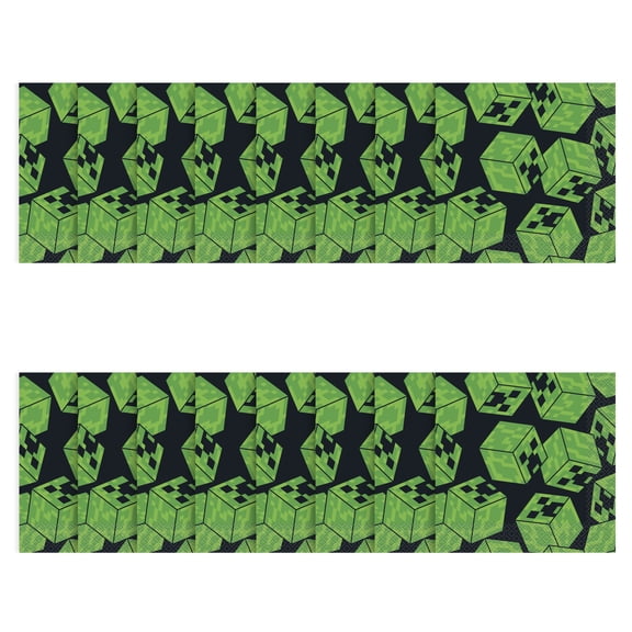 Minecraft 16 Count 6.5IN x 6.5IN Multicolor Lunch Napkins