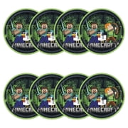 Minecraft 8 Count 8.5IN Multicolor Dinner Paper Plates