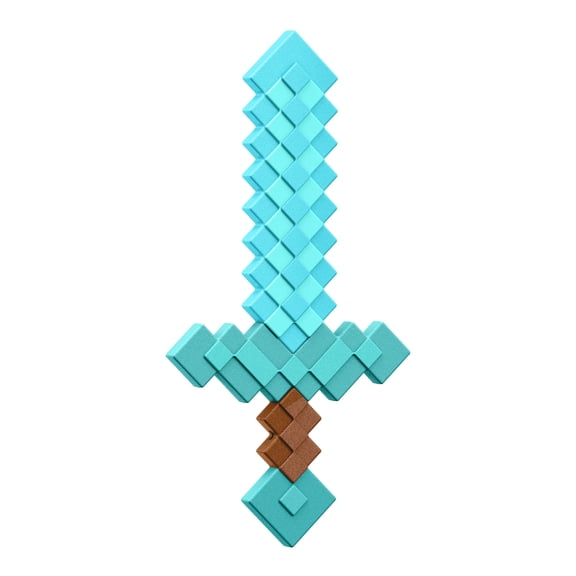 Minecraft Diamond Sword Battle Toy, Kid-Sized for Role-Play & Costumes, Inspired by the Video Game