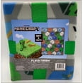 thumbnail image 1 of MINECRAFT Blocks Plush Throw Blanket Gray 40x50, 1 of 4