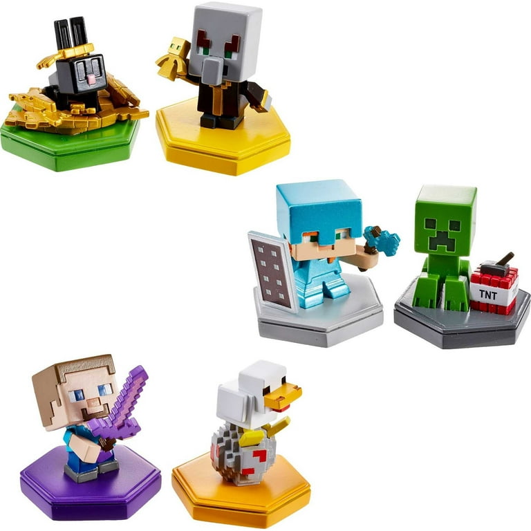 MINECRAFT EARTH Boost Mini Figure 2-pack, NFC Chip Enabled for EARTH  Augmented Reality Game , 