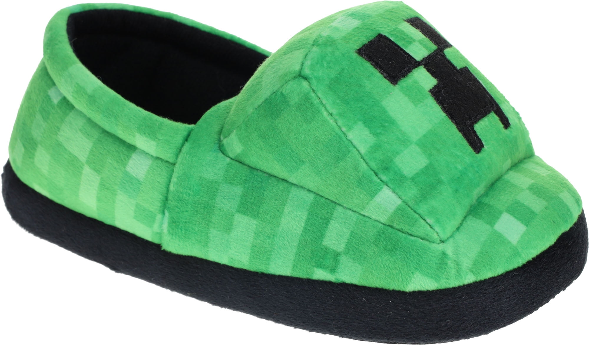 MINECRAFT Slippers for Kids, Slip-On Creeper Novelty Slipper, Green ...